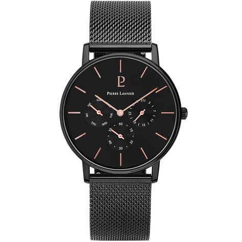 Montre Pierre Lannier Collection Cityline Noir - Montres Homme | Histoire d&rsquo;Or
