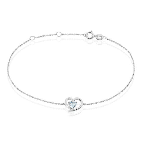 Bracelet Eliana Or Blanc Topaze Et Oxyde De Zirconium - Bracelets Femme | Histoire d’Or