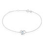 Bracelet Eliana Or Blanc Topaze Et Oxyde De Zirconium