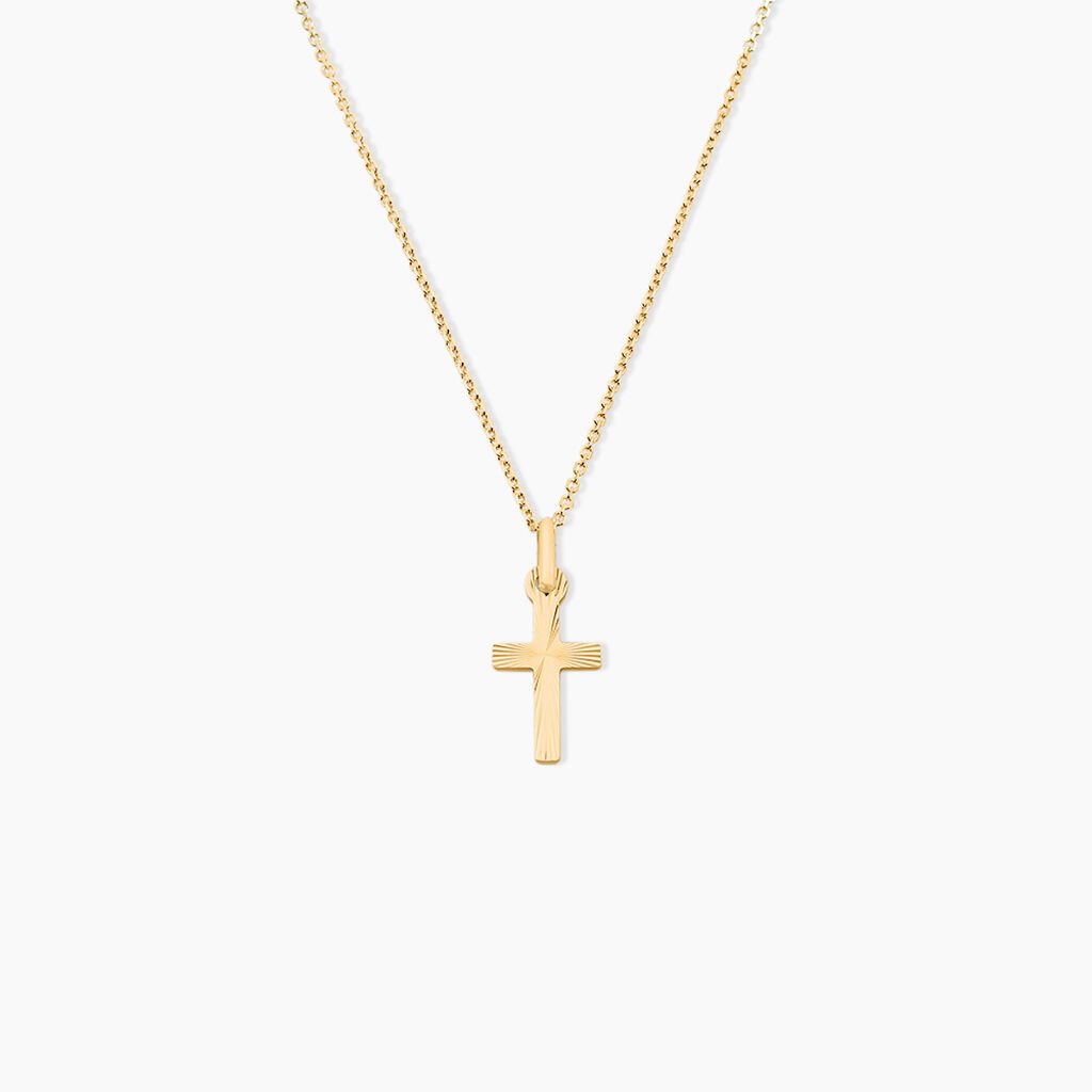 Pendentif Bathilde Or Jaune - Pendentifs Communion Unisex | Histoire d&rsquo;Or