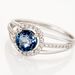 Bague Or Blanc Maeva Topaze Oxydes De Zirconium - Bagues solitaires Femme | Histoire d’Or