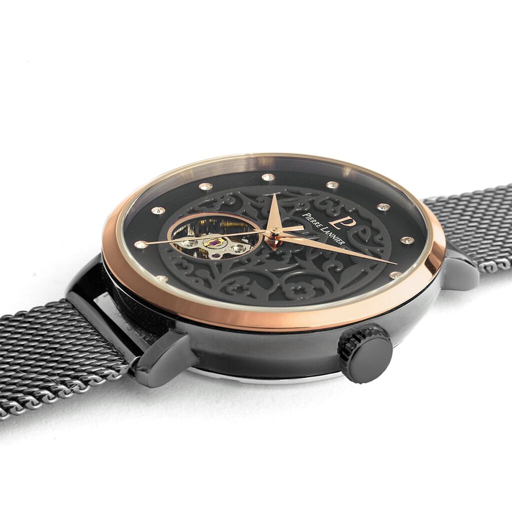 Montre Pierre Lannier Eolia Noir - Montres Femme | Histoire d’Or