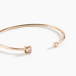 Bracelet Jonc Rio Argent Rose Oxyde De Zirconium - Bracelets joncs Femme | Histoire d&rsquo;Or