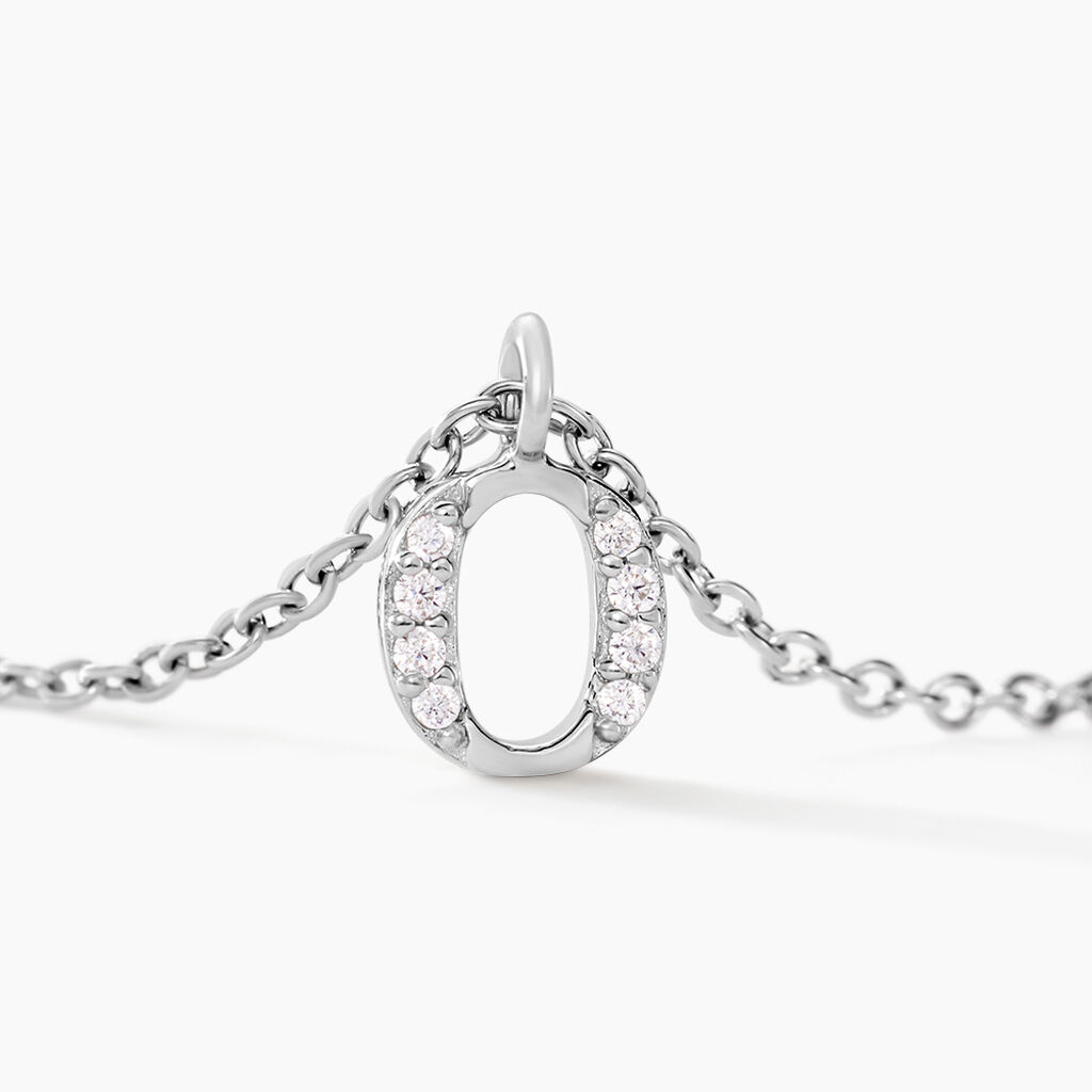 Collier Neruda Argent Blanc Oxyde De Zirconium - Colliers fantaisie Femme | Histoire d&rsquo;Or