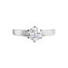 Bague Solitaire Natalia Or Blanc Diamant Synthetique - Bagues solitaires Femme | Histoire d’Or