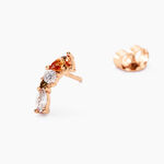 Boucles D'oreilles Puces Camelia Argent Rose Oxyde - Boucles d'oreilles fantaisie Femme | Histoire d&rsquo;Or