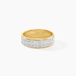 Alliance Raphie Ruban Plat Or Bicolore - Alliances Unisex | Histoire d&rsquo;Or