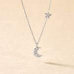 Collier Theoline Argent Blanc Oxyde De Zirconium - Id&eacute;es cadeaux Femme | Histoire d&rsquo;Or