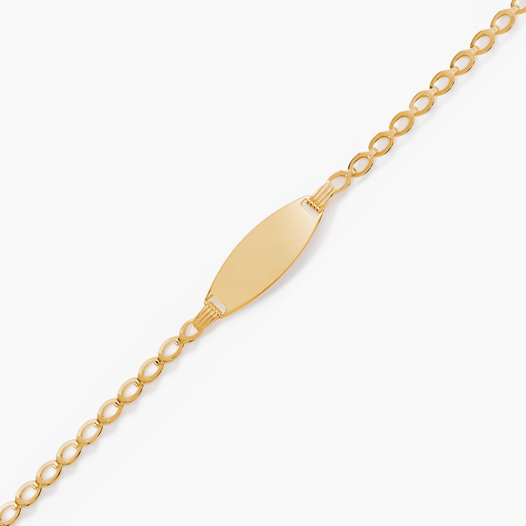 Bracelet Identit&eacute; Marcel Or Jaune - Bracelets Communion Enfant | Histoire d&rsquo;Or