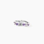Cr&eacute;oles Rio Argent Blanc Oxyde De Zirconium - Boucles d'oreilles cr&eacute;oles Femme | Histoire d&rsquo;Or