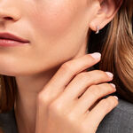 Cr&eacute;oles Marquis Or Blanc Oxyde De Zirconium - Boucles d'oreilles cr&eacute;oles Femme | Histoire d&rsquo;Or