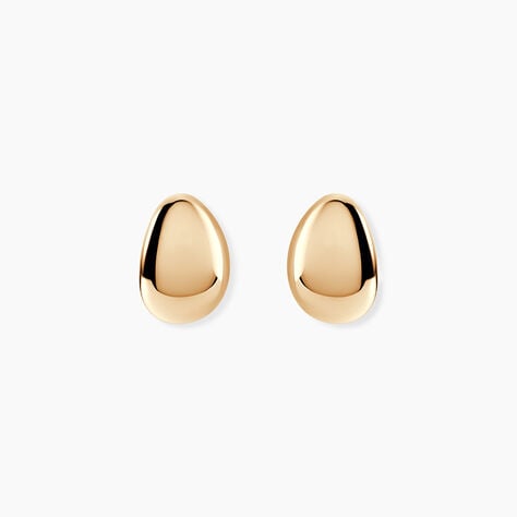 Boucles D'Oreilles Puces Classic Bold Plaqu&eacute; Or Jaune - Boucles d'oreilles fantaisie Femme | Histoire d&rsquo;Or