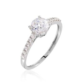 Bague Manon Or Blanc Oxyde - Bagues avec pierre Femme | Histoire d’Or