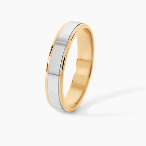 Alliance Hevan Ruban Or Bicolore - Alliances Unisex | Histoire d&rsquo;Or