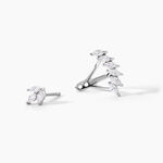 Boucles D'Oreilles Puces Tapis Rouge Argent Blanc Oxyde De Zirconium - Boucles d'oreilles fantaisie Femme | Histoire d&rsquo;Or