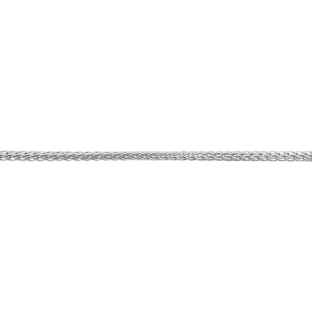 Bracelet Jayna Maille Palmier Or Blanc - Bracelets chaîne Femme | Histoire d’Or