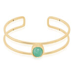 Bracelet Jonc Veina Plaqu&eacute; Or Jaune Aventurine - Bracelets joncs Femme | Histoire d&rsquo;Or