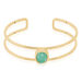 Bracelet Jonc Veina Plaqué Or Jaune Aventurine - Bracelets joncs Femme | Histoire d’Or