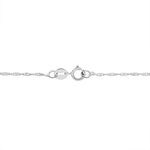 Cha&icirc;ne Imanie Maille Singapour Or Blanc - Chaines Femme | Histoire d&rsquo;Or