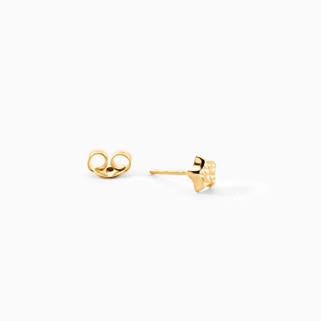 Boucles D'Oreilles Puces Bartholomew Or Jaune - Clous d'oreilles Femme | Histoire d&rsquo;Or