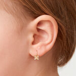 Boucles D'Oreilles Pendantes Odhran Or Jaune Oxyde De Zirconium - Boucles d'oreilles pendantes Enfant | Histoire d&rsquo;Or