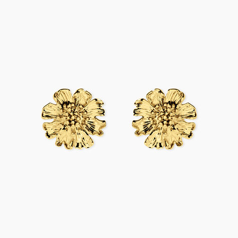 Boucles D'oreilles Puces Dyonis Acier Jaune - Boucles d'oreilles fantaisie Femme | Histoire d&rsquo;Or