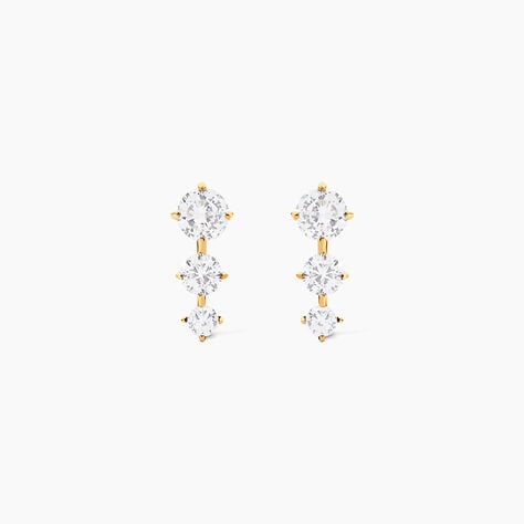 Bijoux D'oreilles Raffaele Or Jaune Oxyde De Zirconium - Ear cuffs Femme | Histoire d&rsquo;Or