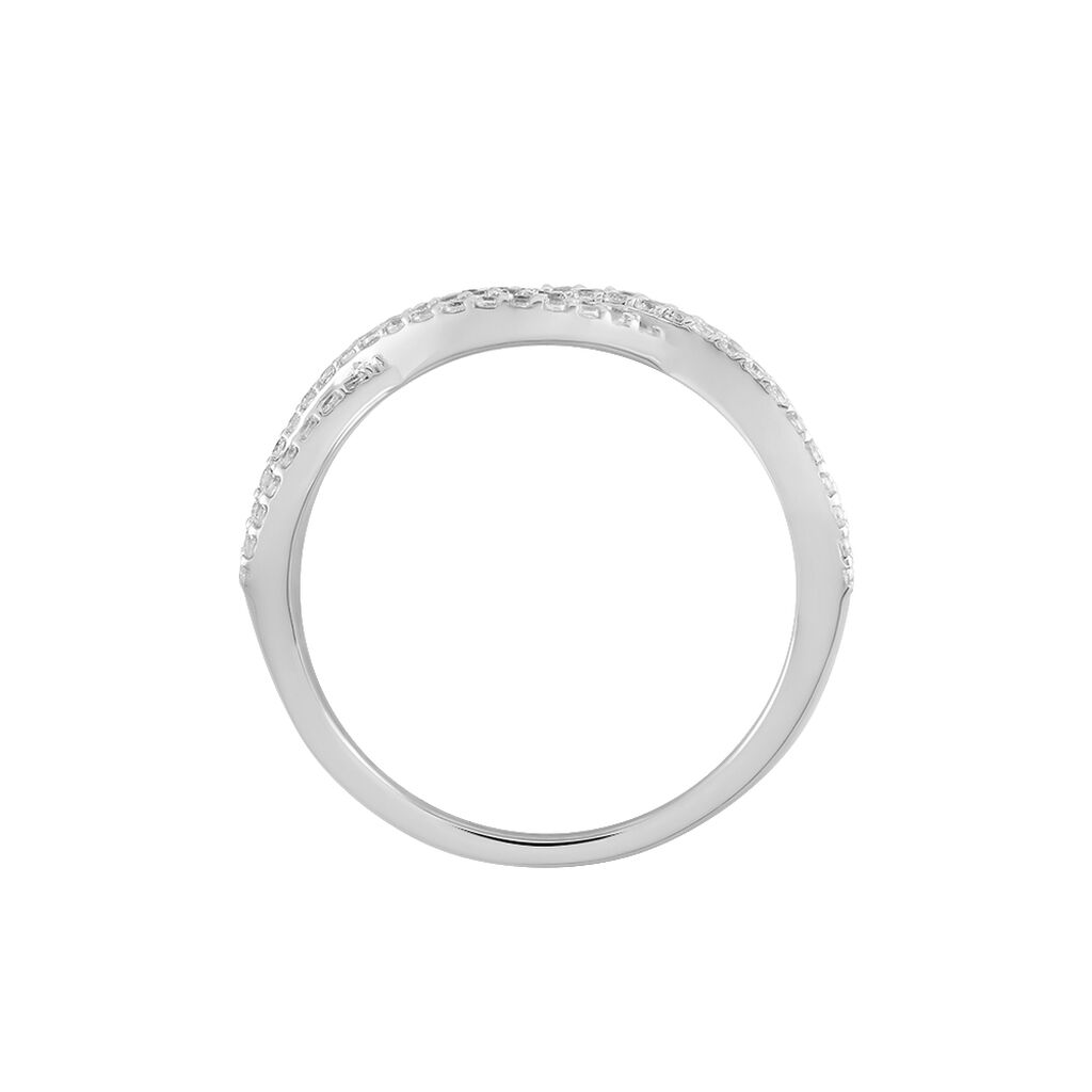 Bague Ireneo Argent Blanc Oxyde De Zirconium - Bagues avec pierre Femme | Histoire d&rsquo;Or