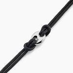 Bracelet Fabrice Acier Blanc - Bracelets cordon Homme | Histoire d&rsquo;Or