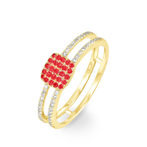Bague Aude Or Jaune Rubis Et Diamant - Bagues avec pierre Femme | Histoire d’Or
