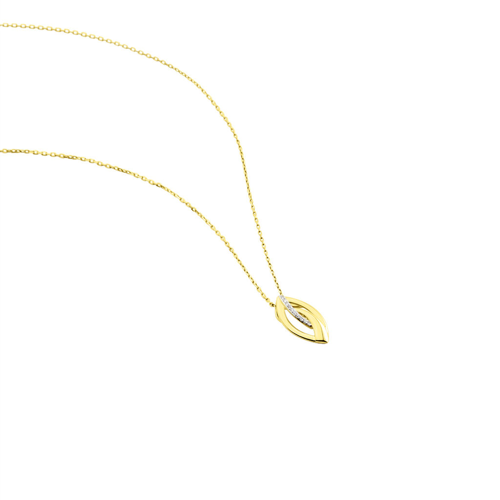 Collier Or Jaune Sven Diamant - Colliers Femme | Histoire d’Or