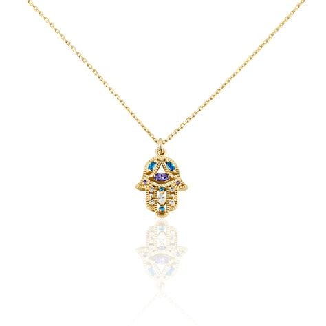 Collier Plaqué Or Jaune Eumelia Oxydes De Zirconium - Colliers Femme | Histoire d’Or