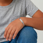 Bracelet Identit&eacute; Fanelia Or Blanc - Bracelets Communion Enfant | Histoire d&rsquo;Or