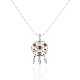 Collier Argent Blanc Kosma Ambre - Colliers Femme | Histoire d’Or