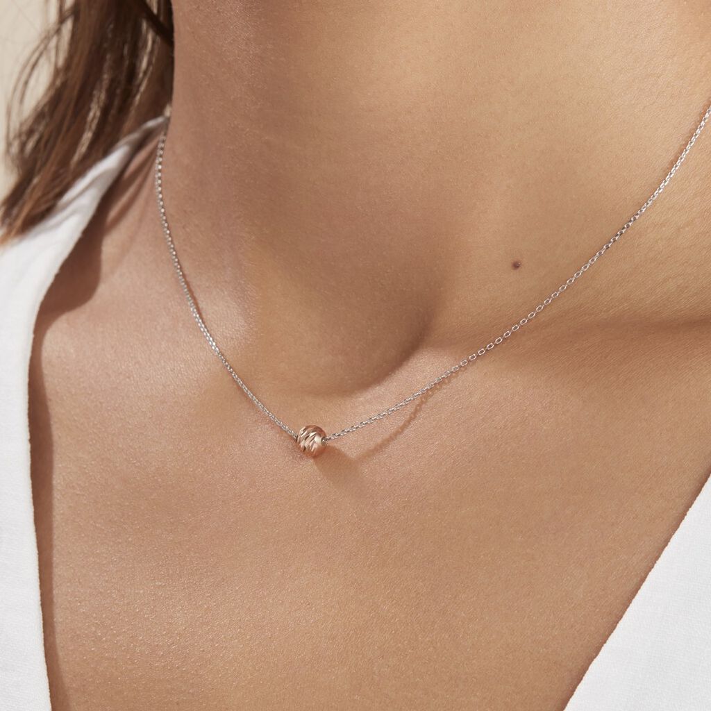 Collier Argent Bicolore Ramiro - Colliers fantaisie Femme | Histoire d’Or