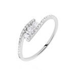 Bague Eternite Or Blanc Diamant - Bagues avec pierre Femme | Histoire d&rsquo;Or