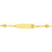 Bracelet Identité Evin Maille Grain De Cafe Or Jaune - Bracelets Communion Enfant | Histoire d’Or