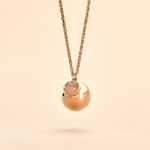 Collier My Bola Acier Rose Quartz - Bolas de grossesse Femme | Histoire d&rsquo;Or