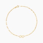 Cha&icirc;ne De Cheville Carlisa Or Jaune - Cha&icirc;nes de cheville Femme | Histoire d&rsquo;Or