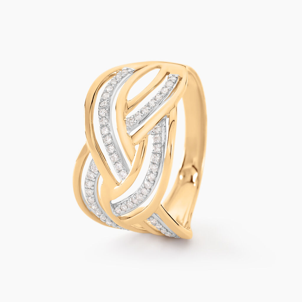 Bague Leopoldine Or Jaune Diamant - Bagues avec pierre Femme | Histoire d’Or