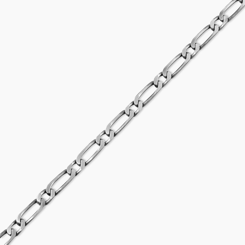Bracelet Anilo Noircie Argent Blanc - Bracelets chaîne Homme | Histoire d’Or