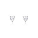 Boucles D'oreilles Puces Breana Argent Blanc Oxyde De Zirconium - Boucles d'oreilles fantaisie Femme | Histoire d&rsquo;Or