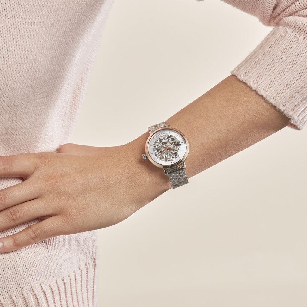 Montre Pierre Lannier Automatique 35 Argent - Montres Femme | Histoire d’Or