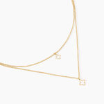 Collier Narendra Argent Dor&eacute; A L'Or 750/1000 - Colliers doubles et triples cha&icirc;nes Femme | Histoire d&rsquo;Or