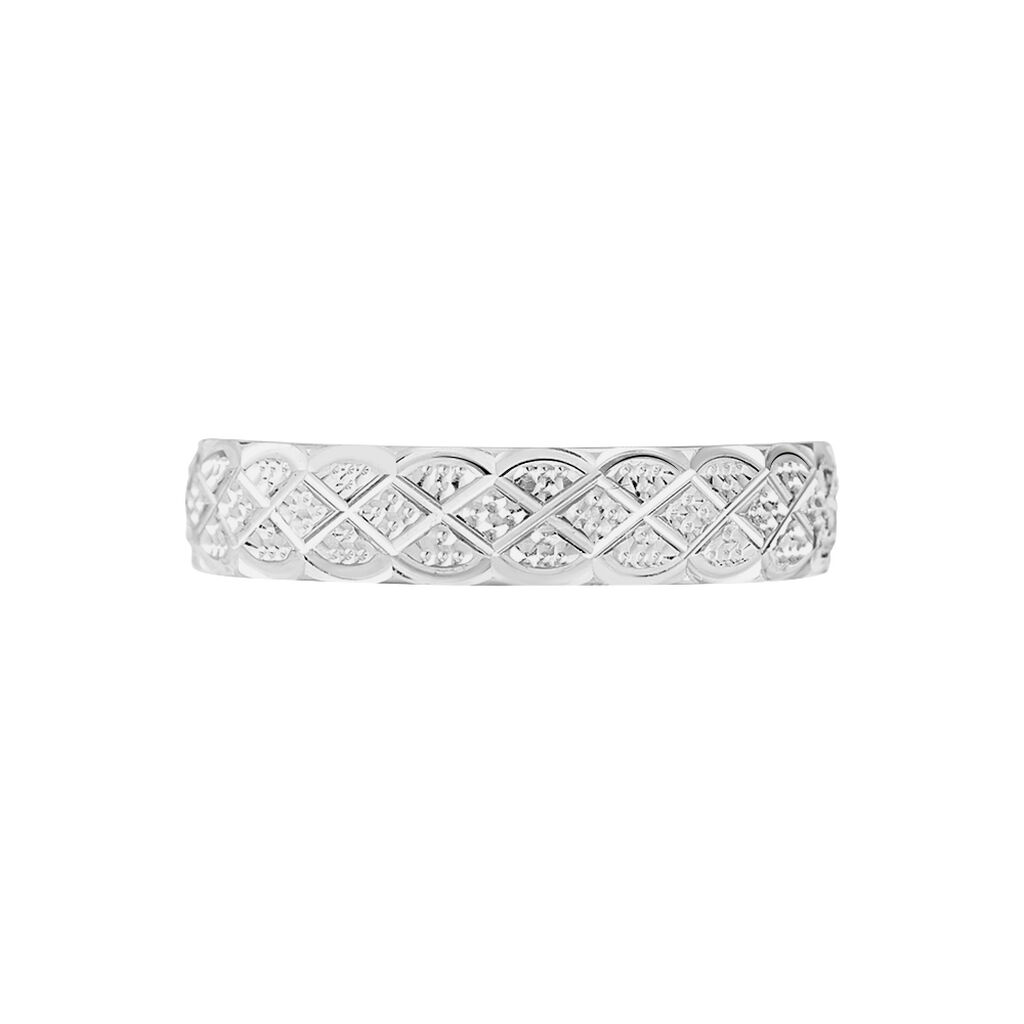Alliance Ginny Ruban Plat Or Blanc - Alliances Femme | Histoire d’Or