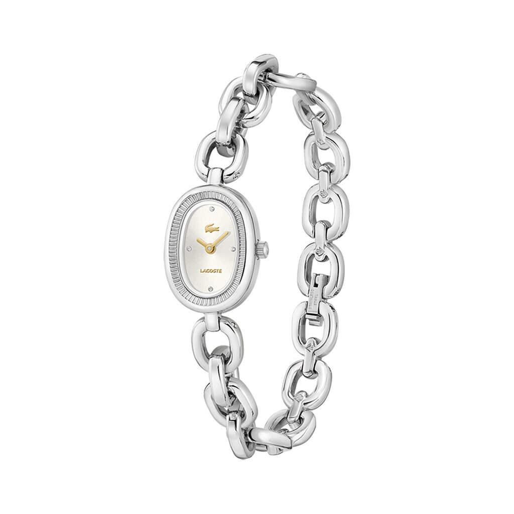 Montre Lacoste Petite Parisienne Argent&eacute; - Montres Femme | Histoire d&rsquo;Or