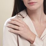 Bague Solitaire Plaqu&eacute; Or Jaune Eulia Oxyde De Zirconium - Bagues solitaires Femme | Histoire d&rsquo;Or