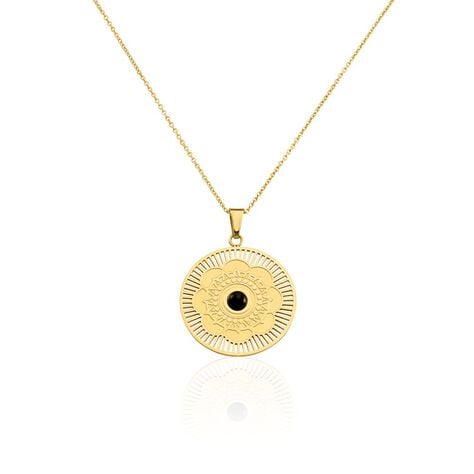 Collier Sautoir Acier Doré  Staffan Agate - Sautoirs Femme | Histoire d’Or