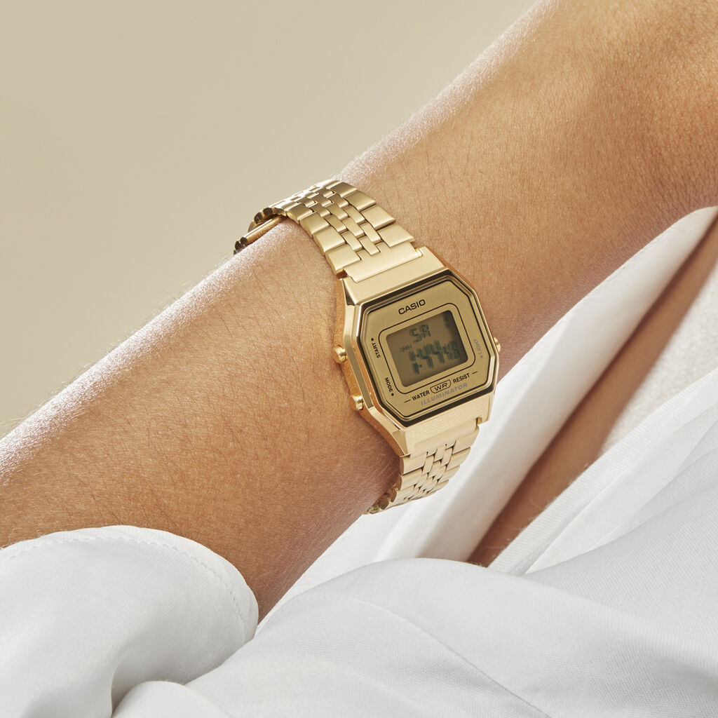 Montre Casio Collection Vintage Champagne - Montres Femme | Histoire d’Or