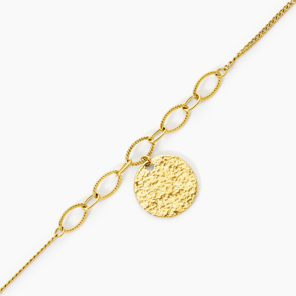 Bracelet Mila Acier Dor&eacute; - Bijoux sans pierre Femme | Histoire d&rsquo;Or